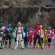 Sometimes they even team up, like 2012's big crossover movie, Super Hero Taisen.